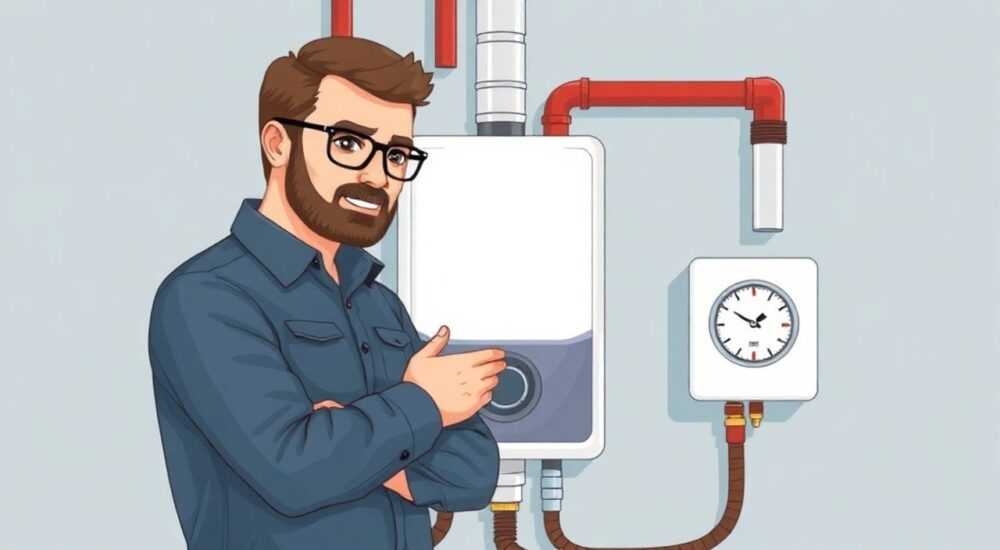 Почему в котле навьен падает давление воды