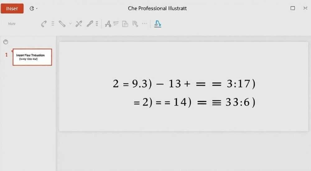 Powerpoint как вставить формулу