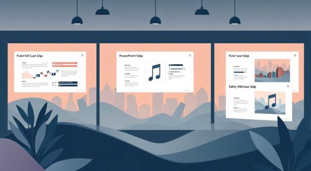 powerpoint как вставить музыку на все слайды