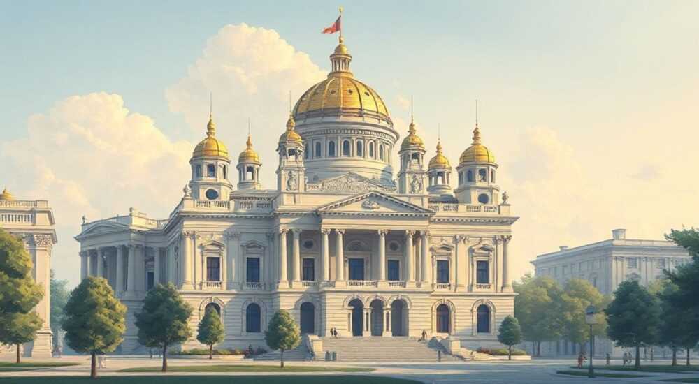 Признаки ампира в архитектуре