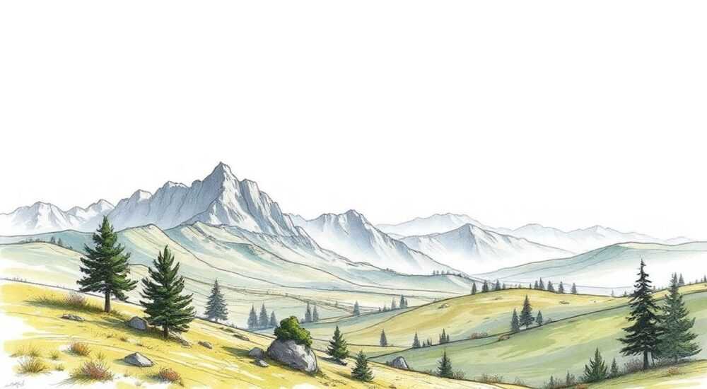 Рисунки ландшафта