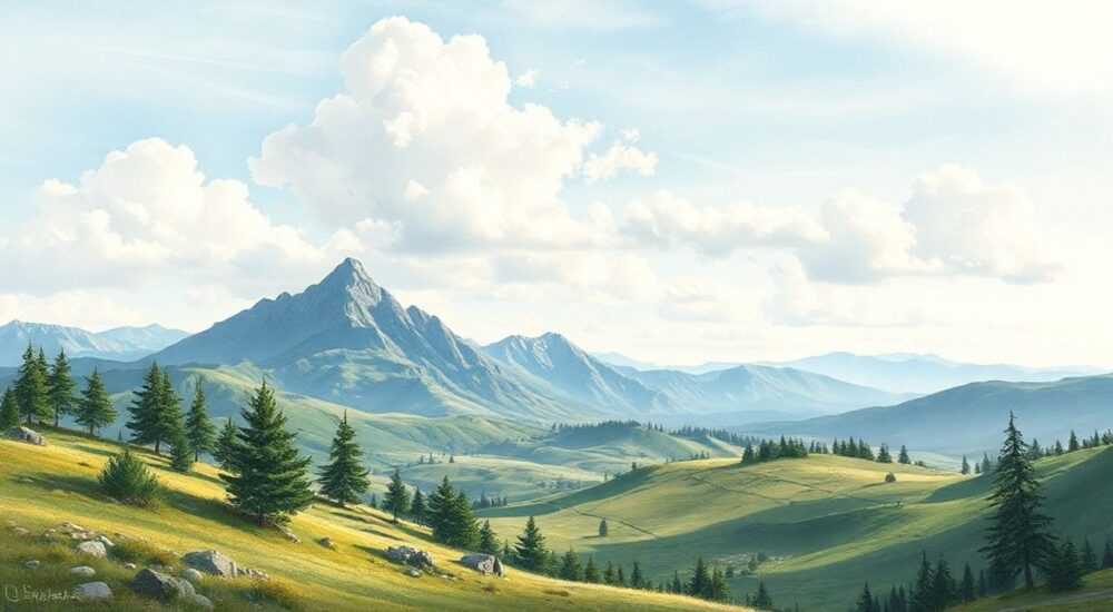 Рисунок ландшафта