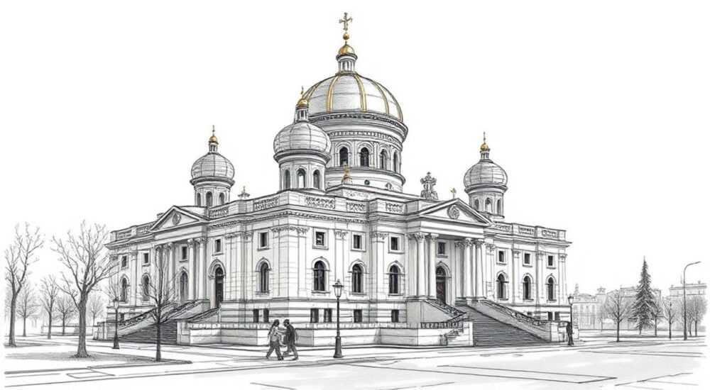 Русские архитектуры рисунки
