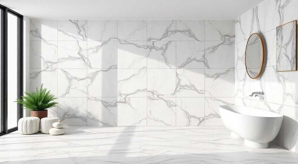 С чем сочетается керамогранит под оникс