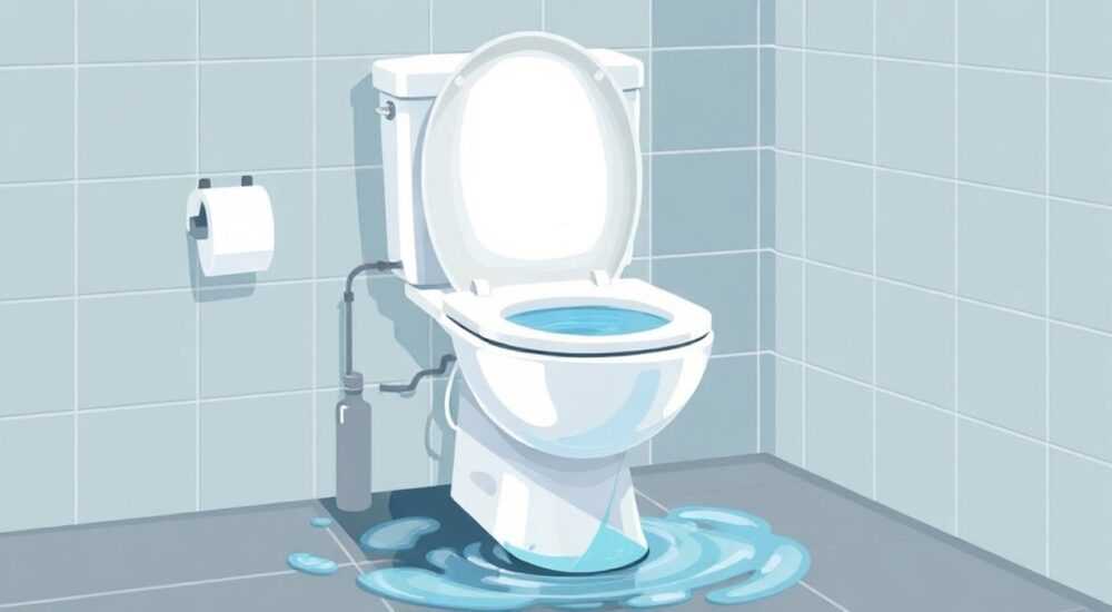 С унитаза течет вода постоянно