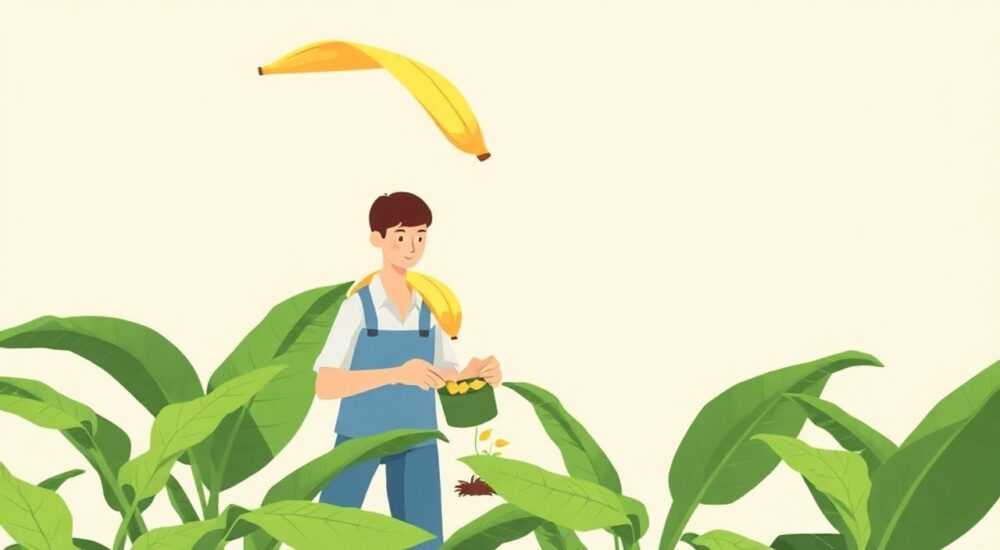 Шкурка банана как удобрение для комнатных растений