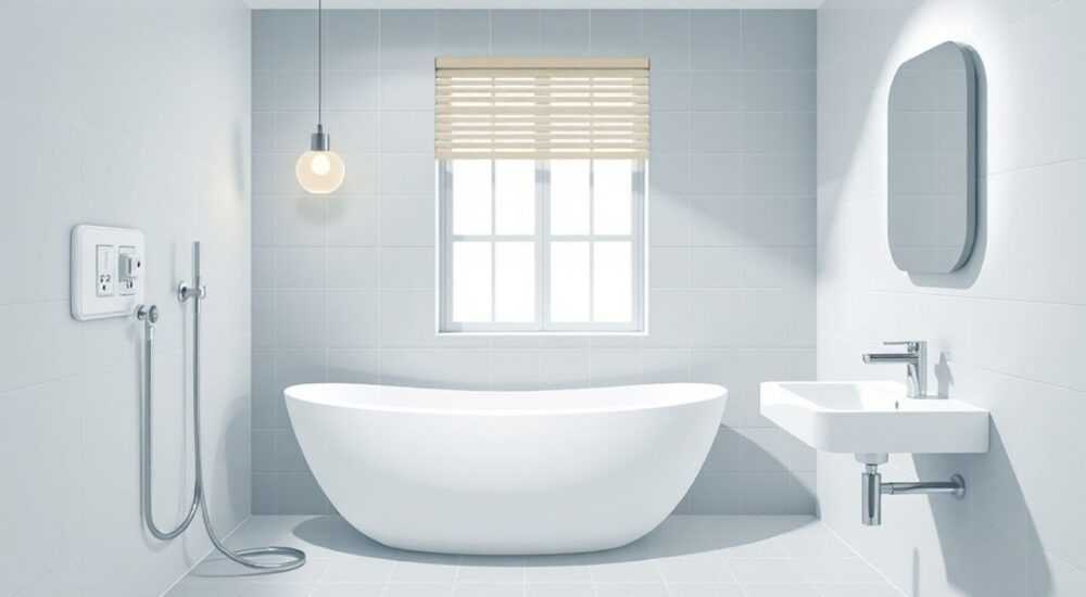 Сколько нужно розеток в ванной комнате