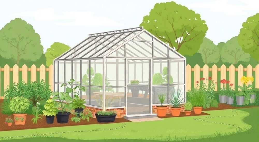 Сколько от забора должен стоять теплица
