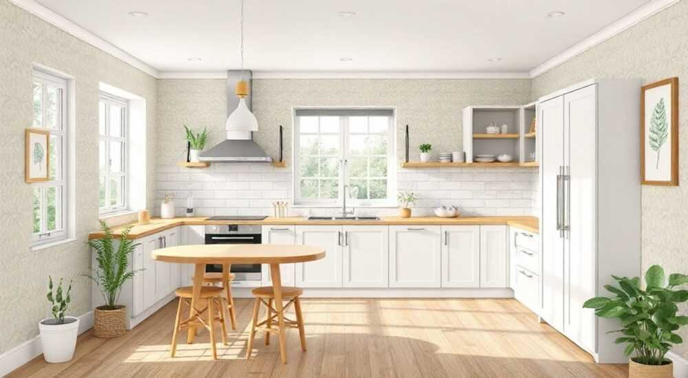 Сколько рулонов обоев на кухню 6 метров