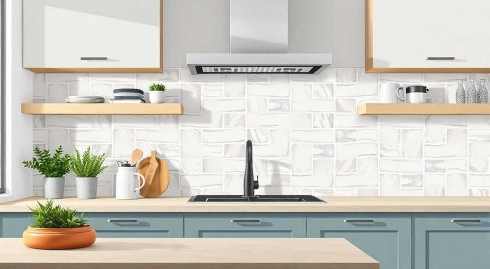Сколько стоит укладка фартука на кухне из плитки
