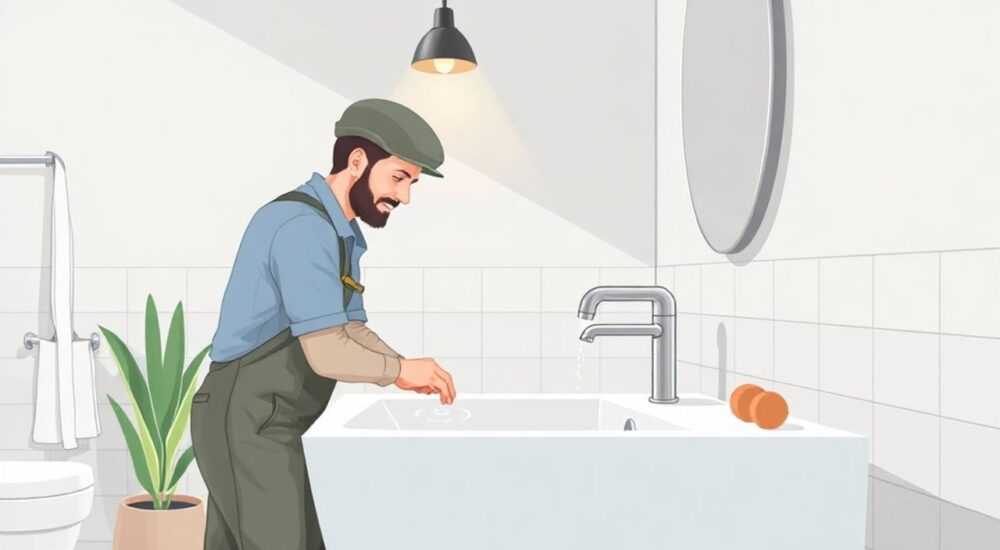 Сколько стоит замена смесителя в ванной комнате