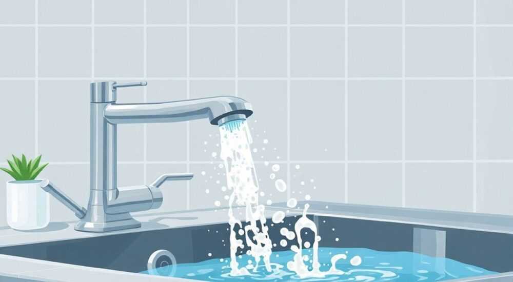 Слабый напор горячей воды в смесителе