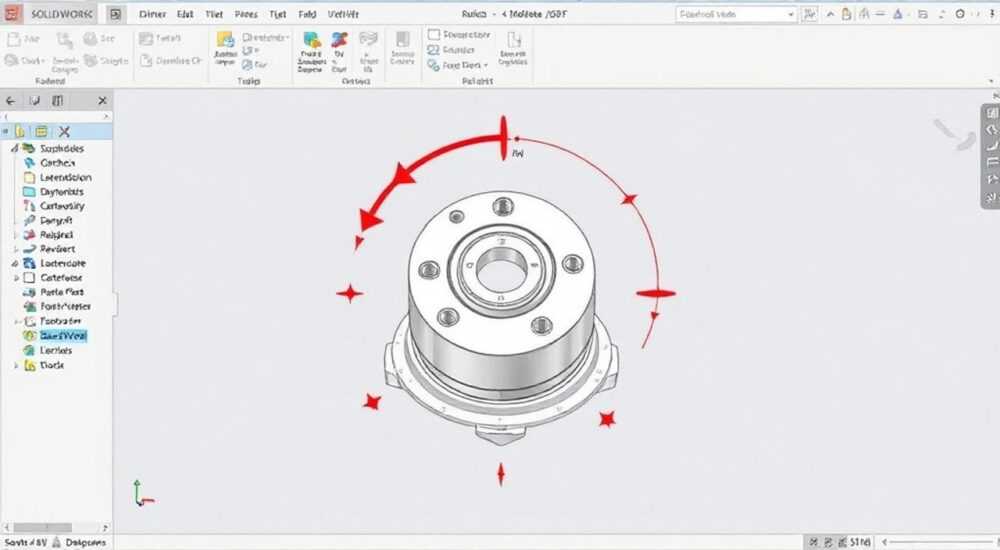 Solidworks как повернуть деталь в сборке