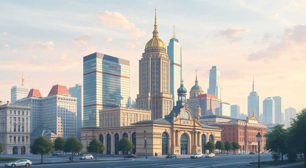Стиль архитектуры москва сити