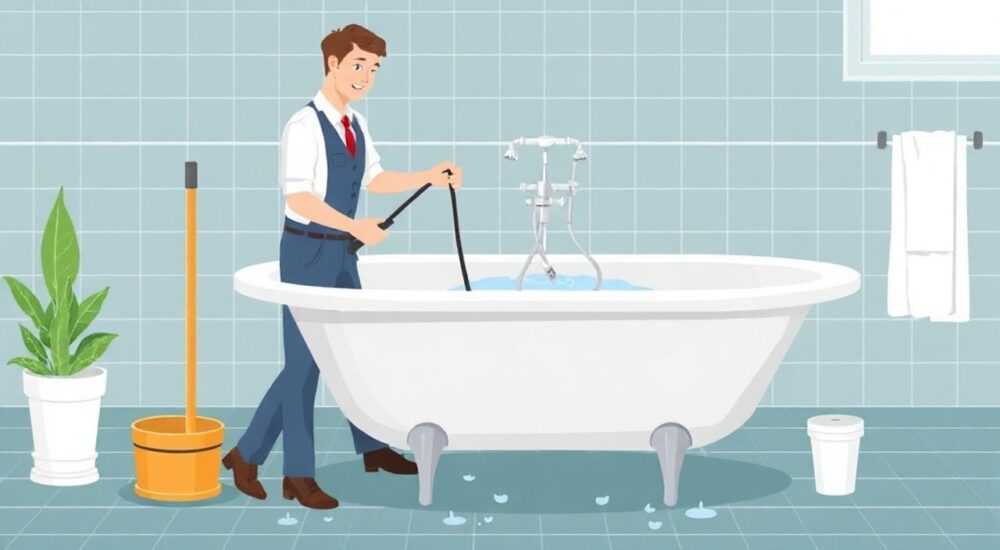 Стоит вода в ванной как прочистить