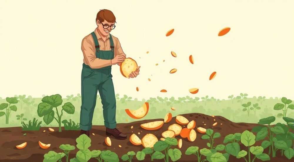 Сухие картофельные очистки как удобрение