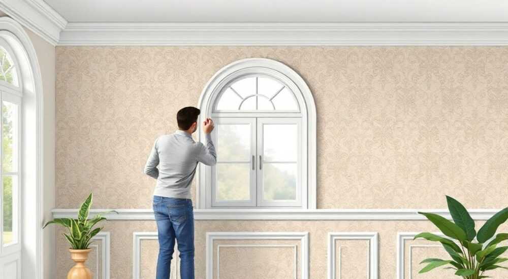 Уголки для арки на обои как их наносить на стену