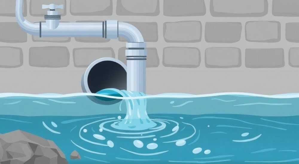 В канализационной трубе стоит вода что делать