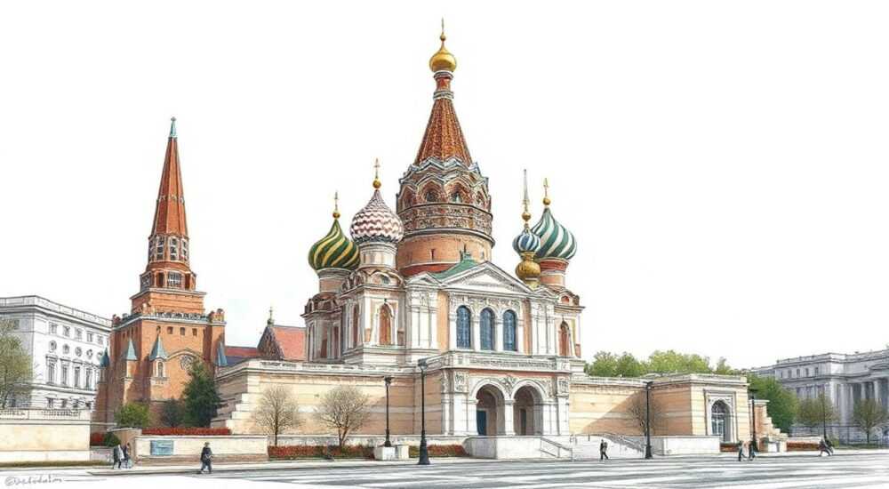 Великие памятники архитектуры россии рисунок
