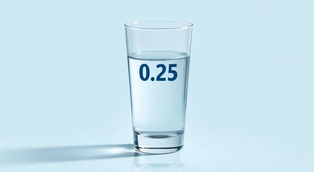 0 25 Стакана воды это сколько