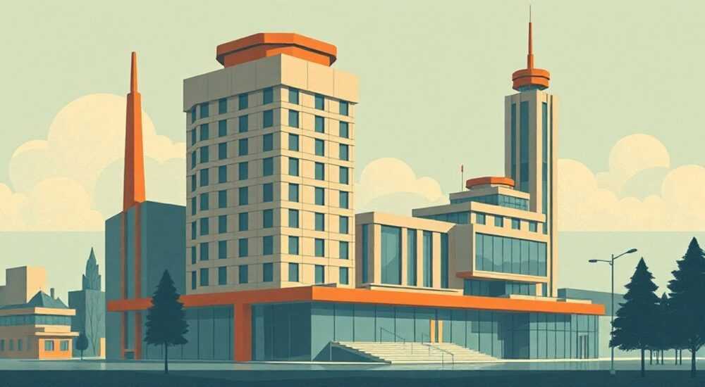Архитектурные здания конструктивизм