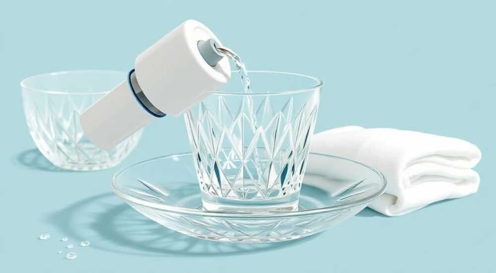 Чем помыть хрустальную посуду
