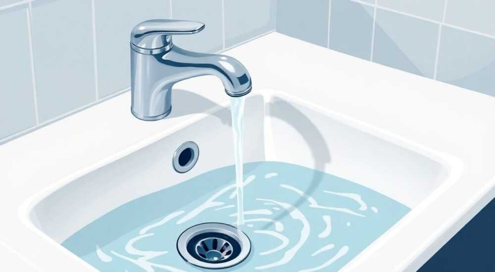 Для слива воды в раковине