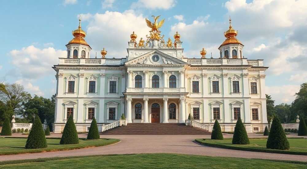 Екатерининский дворец в царском селе архитектор