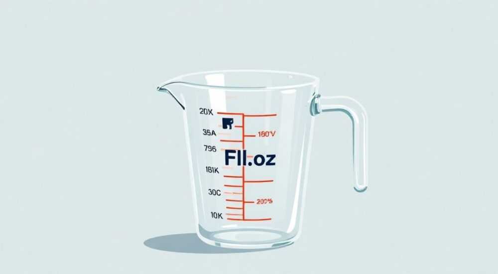Fl oz что означает на мерном стакане