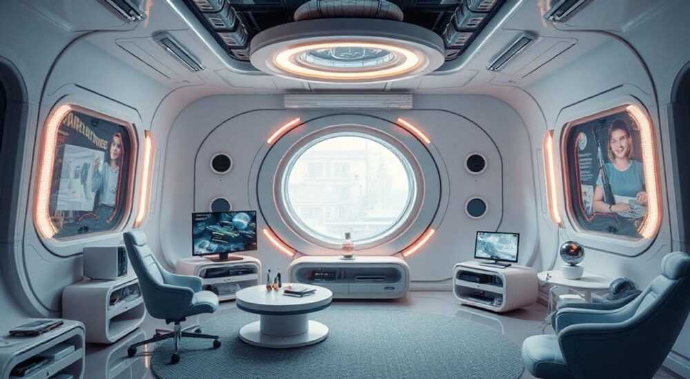 Футуризм стиль в интерьере