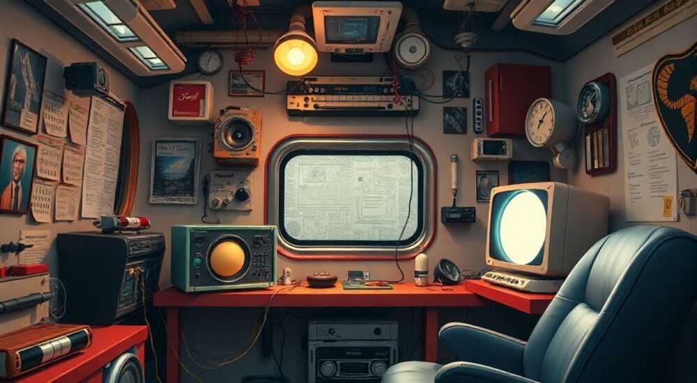 Интерьер с ретро проводкой