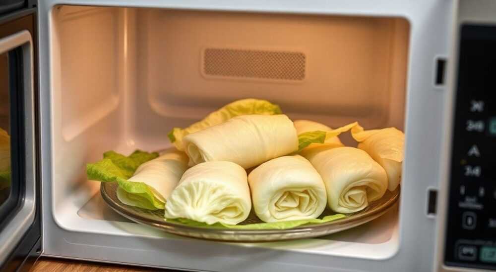 Как быстро отделить листья капусты для голубцов в микроволновке