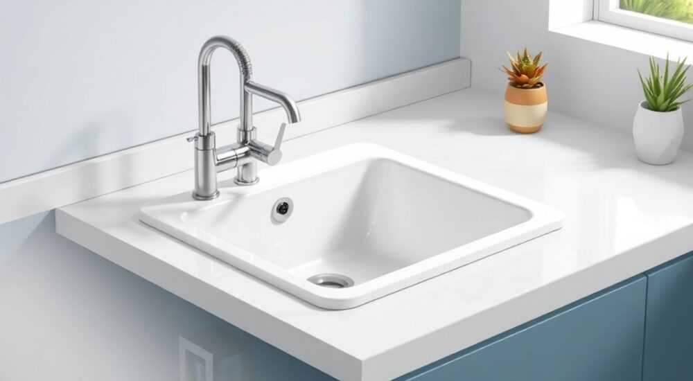 Как крепится накладная раковина на столешницу