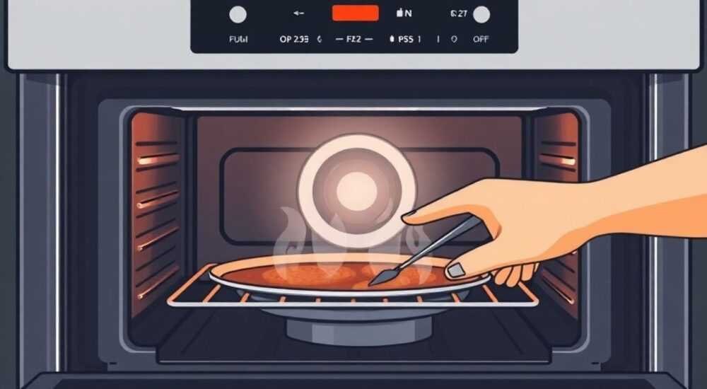 Как обозначается режим гриль на духовке