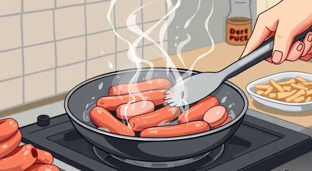 Как обжаривать купаты на сковороде