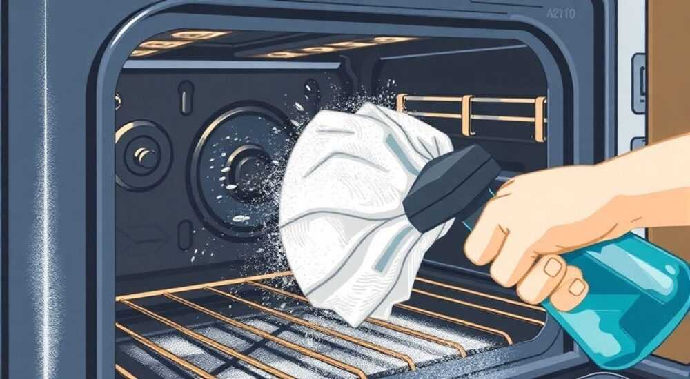 Как очистить духовой шкаф от сильного нагара