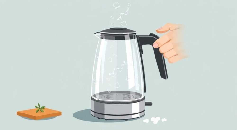 Как очистить электрический стеклянный чайник от накипи