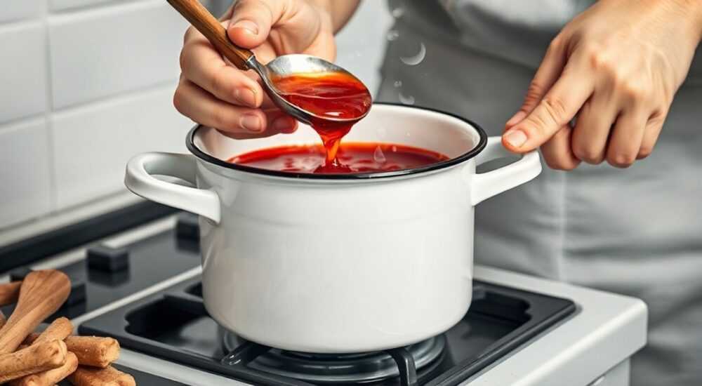 Как очистить пригоревшее варенье в эмалированной кастрюле
