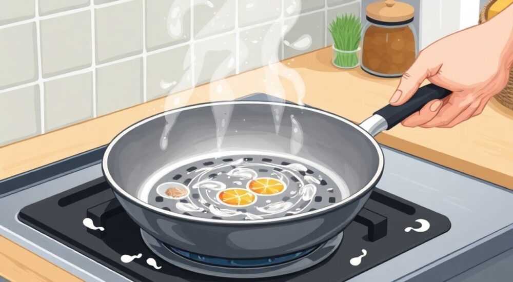 Как очистить пригоревшую сковороду в домашних условиях