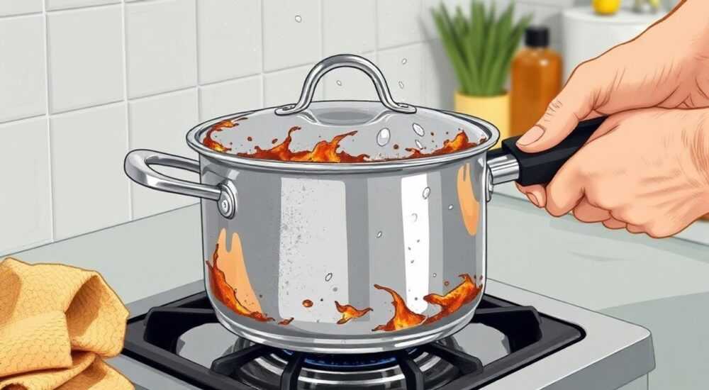 Как очистить сгоревшую алюминиевую кастрюлю в домашних условиях