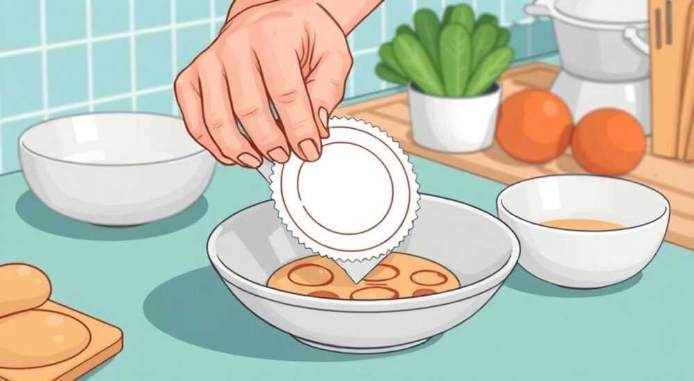 Как отлепить наклейку от посуды