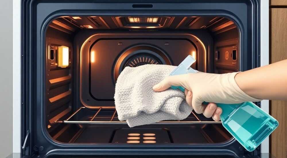 Как отмыть электродуховку внутри