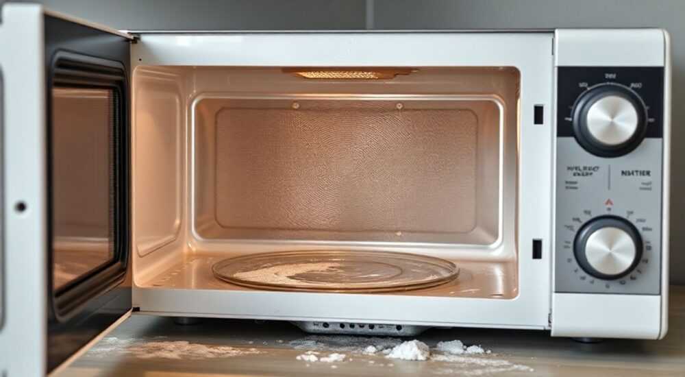 Как отмыть микроволновку внутри в домашних очень грязную