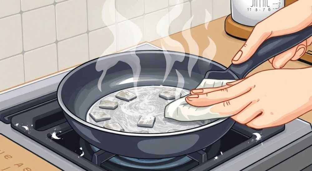 Как отмыть пригоревшую сковороду