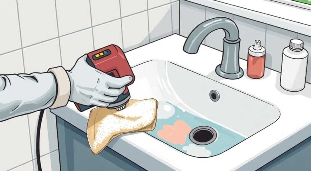 Как отмыть раковину от краски