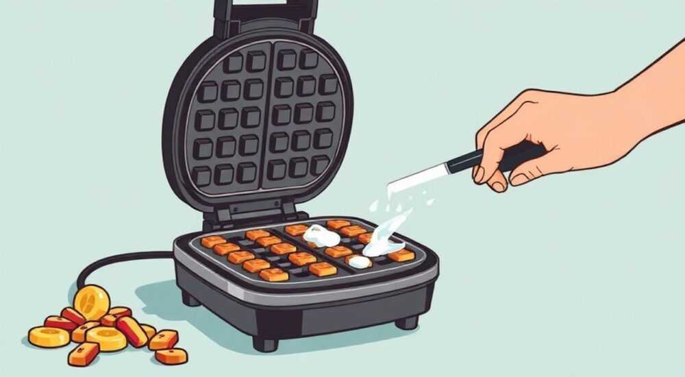 Как отмыть вафельницу электрическую от нагара и жира