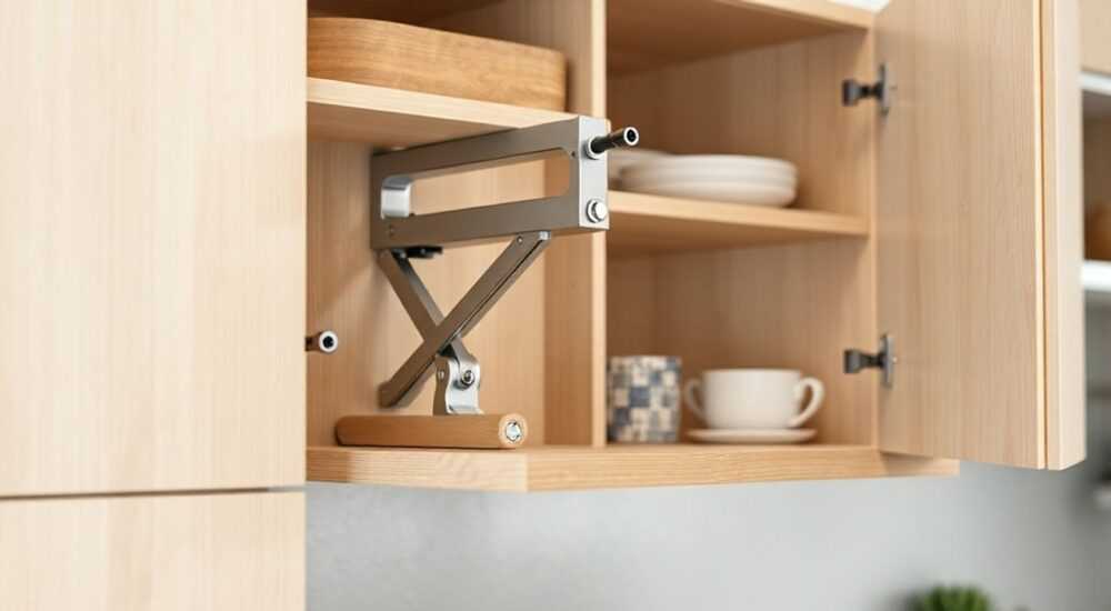Как отрегулировать подъемный механизм blum в кухонном шкафу