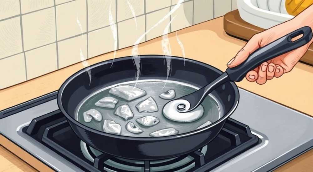 Как почистить чугунную сковороду от нагара в домашних