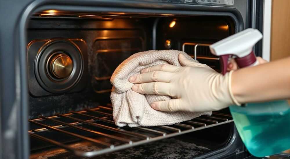Как почистить электродуховку от жира и нагара в домашних