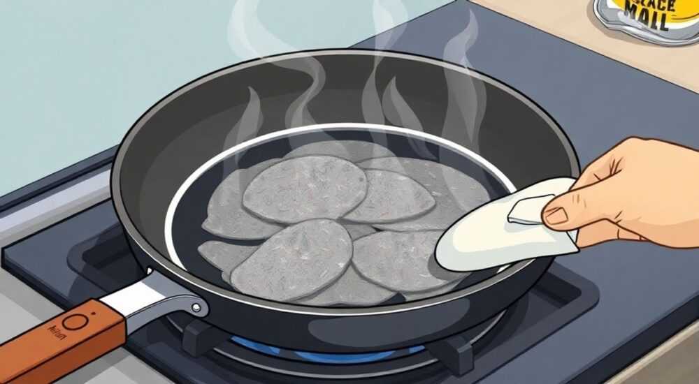 Как почистить сковороду от сильного нагара
